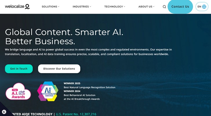 patent translation company welocalize