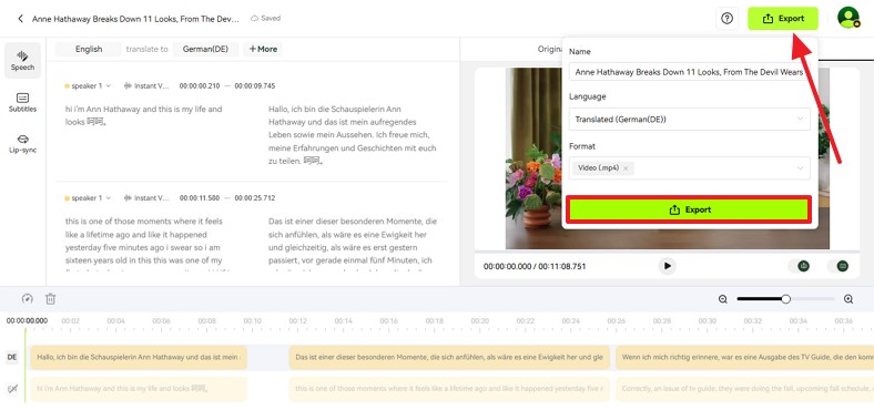 download translated youtube video