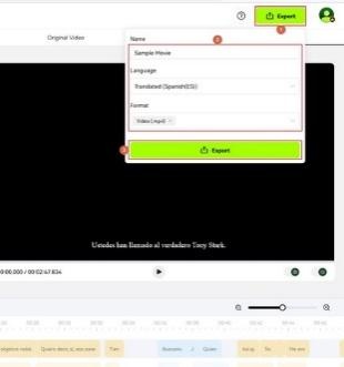 repeat the previous steps to export and download the video