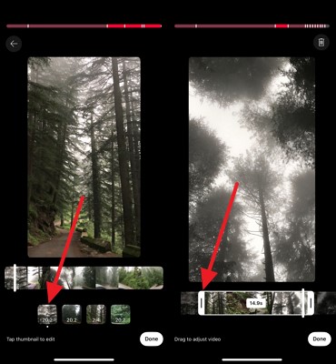 adjust length youtube short
