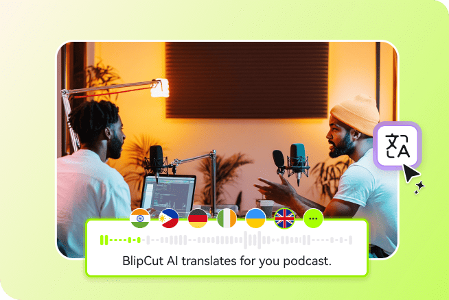 translate podcast audio